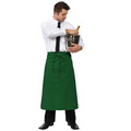 F24 Most Popular Signature Irish Green Full Bistro Apron w/ Pocket